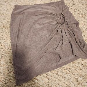 Ruched Tie Front Skort for Casual Wear